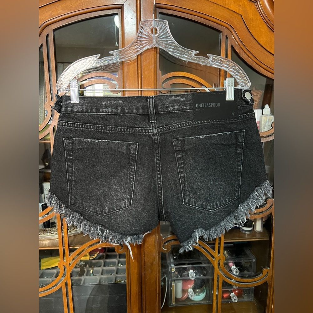 🌼 FINAL PRICE One Teaspoon Black Sea NO 2s Duke Low Rise Denim Shorts - Picture 5 of 6